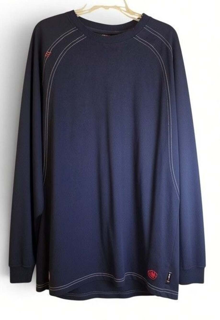 Ariat Men's FR Work Crew Long Sleeve T-Shirt Navy XL